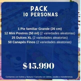 Pack coctel 10 personas