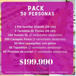 Pack Coctel 50 Personas